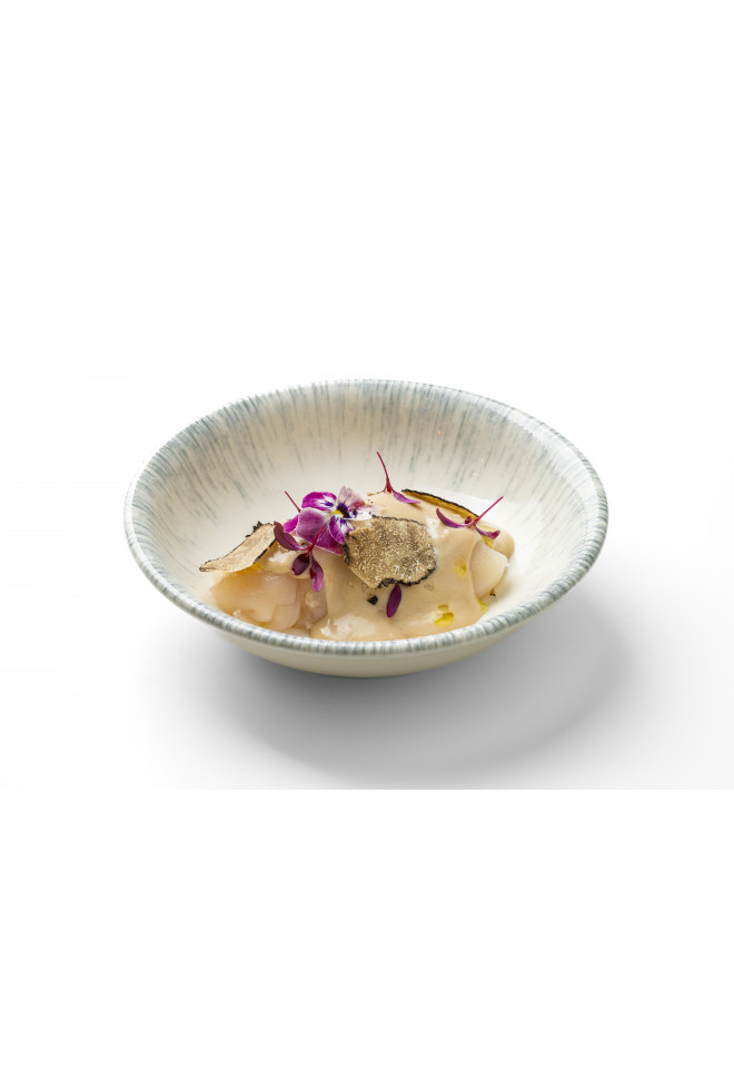 Крудо из гребешка с трюфелем